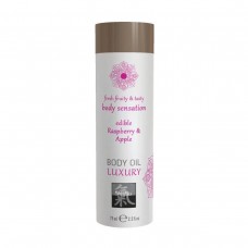 Съедобное масло для тела Luxury body oil - Малина и яблоко 75 мл