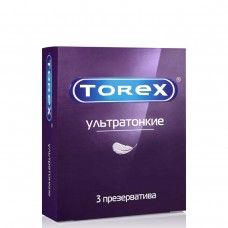 Презервативы ультратонкие гладкие Torex, 3 шт