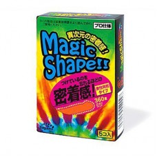 Латексные презервативы, плотно прилегающие Sagami №5 Magic Shape