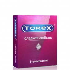Презервативы со вкусом клубники "Сладкая любовь" Torex, 3 шт